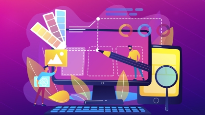 website building and design graphic