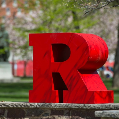 rutgers R signage