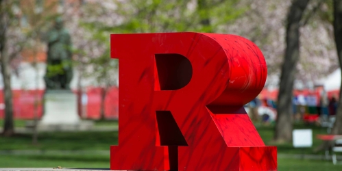 rutgers R signage