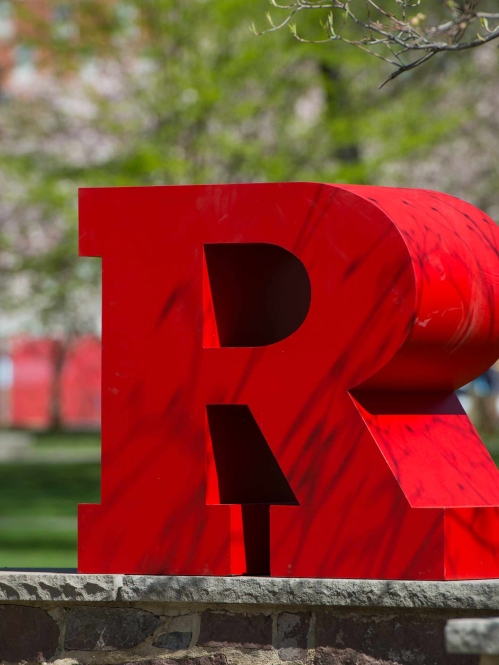 rutgers R signage