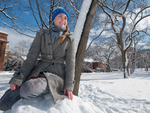 Rutgers student dancing