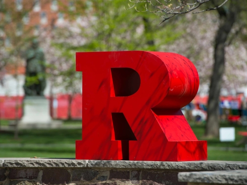 rutgers R signage