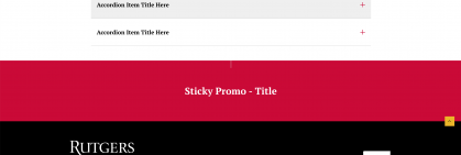 Sticky Promo - Bottom Button