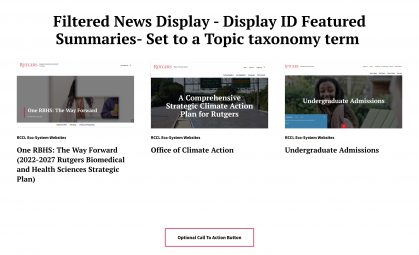 Filtered News Display - Featured Summaries