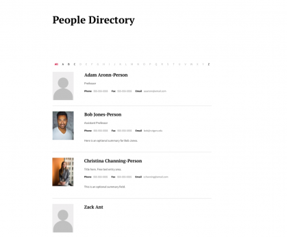 People Directory 