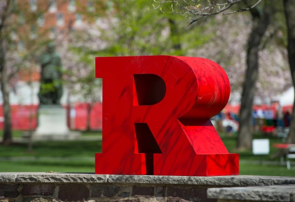 rutgers R signage