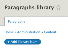 Secondary Navigation Paragraph - Add Library Item
